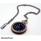 GreenTime ZW152A BARRIQUE orologio da taschino in legno