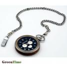 GreenTime ZW153A BARRIQUE pocket watch in wood