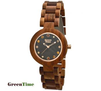GreenTime ZW054A Damenuhr aus Holz