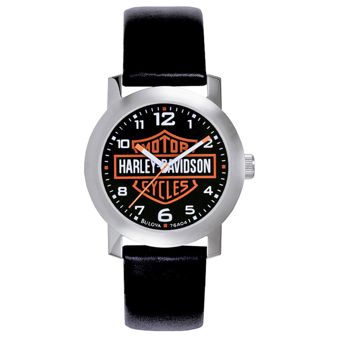 Harley Davidson 76A04 men's watch, leather strap