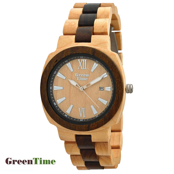 GreenTime ZW048A SQUARE unisex watch in wood