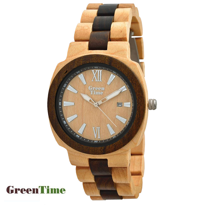 GreenTime ZW048A SQUARE Unisex-uhr aus Holz