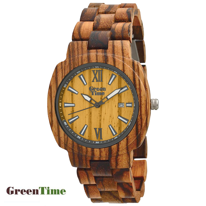 GreenTime ZW048B SQUARE Unisex-uhr aus Holz