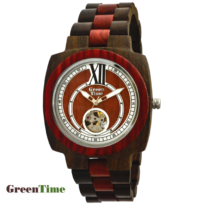 GreenTime ZW071B AUTOMATIC PASSION Herrenuhr aus Holz