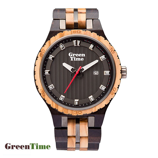 GreenTime ZW107B TECHNICAL GT Herrenuhr aus Holz