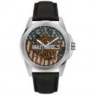 Harley Davidson 76A153 orologio da uomo, cinturino pelle