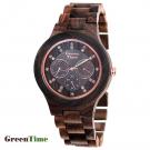 GreenTime ZW025A MULTIFUNCTION women's wood watch