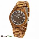 GreenTime ZW065D unisex watch in wood