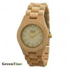 GreenTime ZW092B STONE IVORY WHITE Damenuhr aus Holz