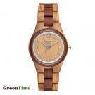 GreenTime ZW099C SINGAPORE Damenuhr aus Holz