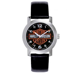 Harley Davidson 76A04 men\'s watch, leather strap