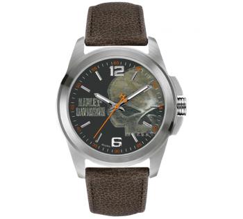 Harley Davidson 76A146 orologio da uomo, cinturino pelle