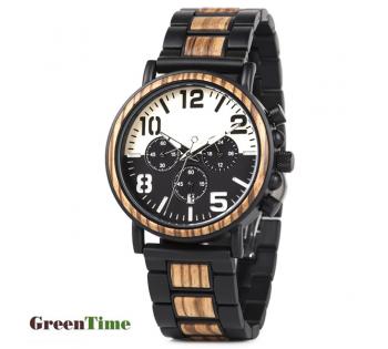 GreenTime ZW175C men\'s chronograph in wood